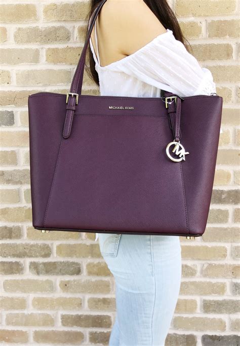 michael kors zip top tote